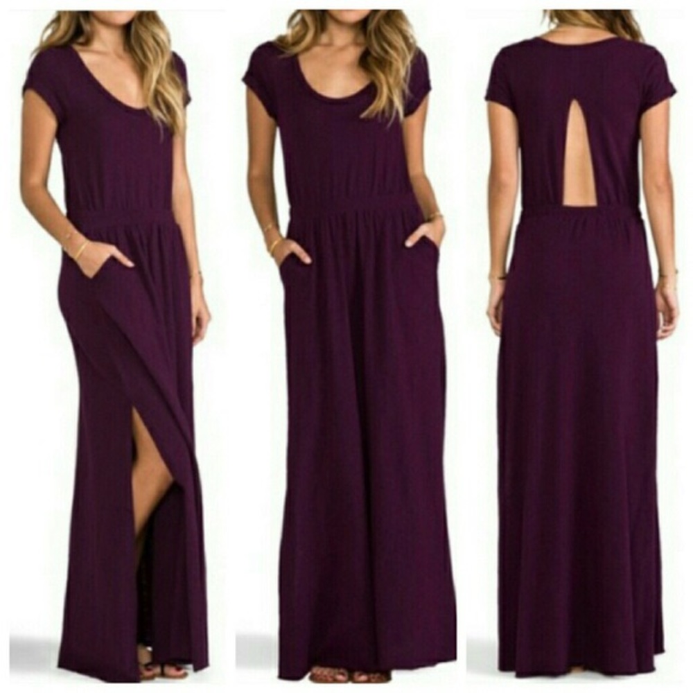 Audrina Free People Purple long dress size small